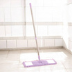 homely & clean ไม้ม็อบดันฝุ่นไมโครไฟเบอร์ หมุนได้ 360 องศา สีม่วงพาสเทล