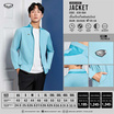 GRAND SPORT เสื้อแจ็คเก็ตตัดต่อบ่า 2025 สีฟ้า รุ่น 030004