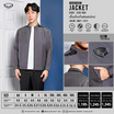 GRAND SPORT เสื้อแจ็คเก็ตตัดต่อบ่า 2025 สีเทา รุ่น 030004