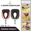 KA-O หมอนรองคอ Travel U-Shape Foam Neck Pillow