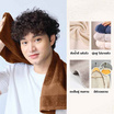 M2S Lifestyle ผ้าเช็ดผม สีน้ำตาล 15x30 นิ้ว