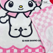 M2S Lifestyle ผ้าเช็ดตัว ลายลิขสิทธิ์ My Melody and Kuromi สีขาวหัวใจ 27x54นิ้ว