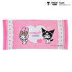 M2S Lifestyle ผ้าเช็ดตัว ลายลิขสิทธิ์ My Melody and Kuromi สีชมพู 27x54นิ้ว