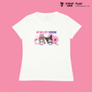 M2S Lifestyle เสื้อยืด ลายลิขสิทธิ์ My Melody and Kuromi สีขาว ลายหัวใจ 2
