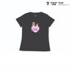 M2S Lifestyle เสื้อยืด ลายลิขสิทธิ์ My Melody and Kuromi สีดำ ลายหัวใจ 1