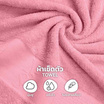 M2S Lifestyle ผ้าเช็ดตัว สีชมพูหวานเย็น 27x54นิ้ว