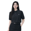 CP ALL เสื้อโปโลคอจีนหญิงสีดำ