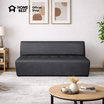 HomeBest โซฟามีพนักพิง 3 ที่นั่ง หุ้มหนัง PVC