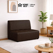 HomeBest โซฟามีพนักพิง 2 ที่นั่ง หุ้มหนัง PVC