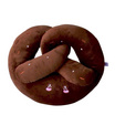 OPORTOYS หมอนตุ๊กตาขนมปังเพรทเซล Pretzel 50ซม. (19นิ้ว) ช็อคโกแลต
