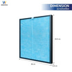 Worldtech ไส้กรองอากาศ 40-50 ตร.ม. รุ่น WT-P50-Filter