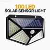 ไฟ Solar ติดผนัง 100 LED 3 โหมด