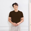 M2S Lifestyle เสื้อยืดคอกลมชาย น้ำตาลช็อคโกแลต