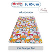 Fluffy แผ่นรองนอน ลาย ORANGE CAT ขนาด 6ft หนา2นิ้ว