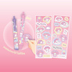 CODE:D ปากกาเจล 0.5 มม. หมึกน้ำเงิน D.I.Y. Pen Set Sanrio คละลาย (แพ็ก 2 ชุด)