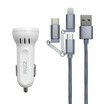 Rizz 2in1 Car Charger Set 3A รุ่น RAE-303H White