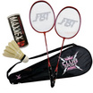 FBT ไม้แบดมินตัน แพ็คคู่ รุ่น CLUB SPORT พร้อมลูกขนไก่ 3 ลูก รุ่น SPEQ-BAT003
