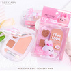 Nee Cara พาเลทบลัชออนและอายแชโดว์ 2 Eyes 1 Cheek N416 1 กรัม+1 กรัม+4.5 กรัม