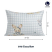 Charm หมอนหนุุนเเพ็คคู่ Cozy Bun กระต่าย 17x27นิ้ว