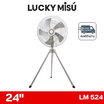 LUCKY MISU พัดลมอุตสาหรรม 3ขา ลมแรง 24 นิ้ว รุ่น LM 524
