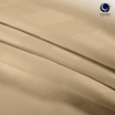 CHARM ผ้าปูที่นอน ผ้าซาตินลายริ้ว สีเบจ ขนาด 3.5 ฟุต