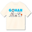 เสื้อยืดคอกลม ลาย Gohan สีครีม