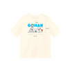 เสื้อยืดคอกลม ลาย Gohan สีครีม