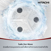 Hitachi เครื่องซักผ้า 2 ถัง 12 กก. รุ่น LTT 12JWT MRG