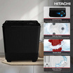 Hitachi เครื่องซักผ้า 2 ถัง 17 กก. รุ่น LTT 17JWT GB