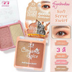 Mongrang พาเลทอายแชโดว์ Soft Serve Swirl Eyeshadow 6 กรัม แพ็ก 2ชิ้น