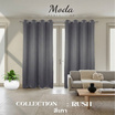 MODA Home and Living ผ้าม่านประตู 130x220cm. รุ่น RUSH สีเทา