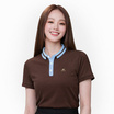 CP ALL เสื้อโปโลหญิง Upcycling สีน้ำตาล