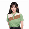 CP ALL เสื้อโปโลหญิงคอจีน Upcycling สีเขียวครีม