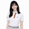 CP ALL เสื้อโปโลหญิง Upcycling สีขาว แถบสี