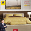 Satin Plus ผ้าปูที่นอน สีมงคล6 ฟุต 5 ชิ้น LK079 ราศีตุลย์ (ไม่รวมนวม)
