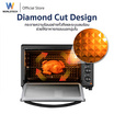 Worldtech เตาอบไฟฟ้า ขนาด 60 ลิตร รุ่น WT-OV60L_BLKDG