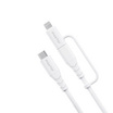 Maktar Type-C to Lightning Cable White รุ่น MKCK-CCL-WOV-W12