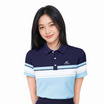 CP ALL เสื้อโปโลหญิง Upcycling สีฟ้ากรม
