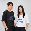 CP ALL เสื้อยืดคอวาย สีดำ Unisex