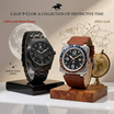 Calif P-Club นาฬิกาข้อมือ เซตคู่ BL-BK BR01-Brown Gold