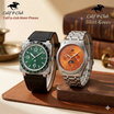Calif P-Club นาฬิกาข้อมือ เซตคู่ SV-OR BR01-Green