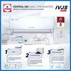 CENTRAL AIR แอร์ติดผนัง INVERTER 26000 BTU รุ่น CFW-IVJS25-1(A)