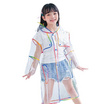 Rain coat KID ชุดกันฝนเด็ก PVC Clear-Rainbow