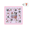 ผ้าพันคอ My Melody & Kuromi สีม่วง ขอบสีชมพู
