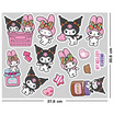 KIAN-DA สติ๊กเกอร์ไดคัท Sanrio คละลาย My Melody & Kuromi (แพ็ก 4 ชิ้น)