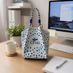 CP ALL กระเป๋าถักนิตติ้ง ลาย Polka Dot