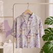 KORU เสื้อครอป รุ่น เพ้นท์สีม่วง