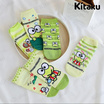 Kitaku Kerokerokeroppi ถุงเท้าข้อสั้น 1 เซต 5 คู่ Free size