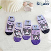 Kitaku Kuromi ถุงเท้าข้อสั้น 1 เซต 5 คู่ Free size