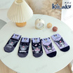 Kitaku Kuromi ถุงเท้าข้อสั้น 1 เซต 5 คู่ Free size